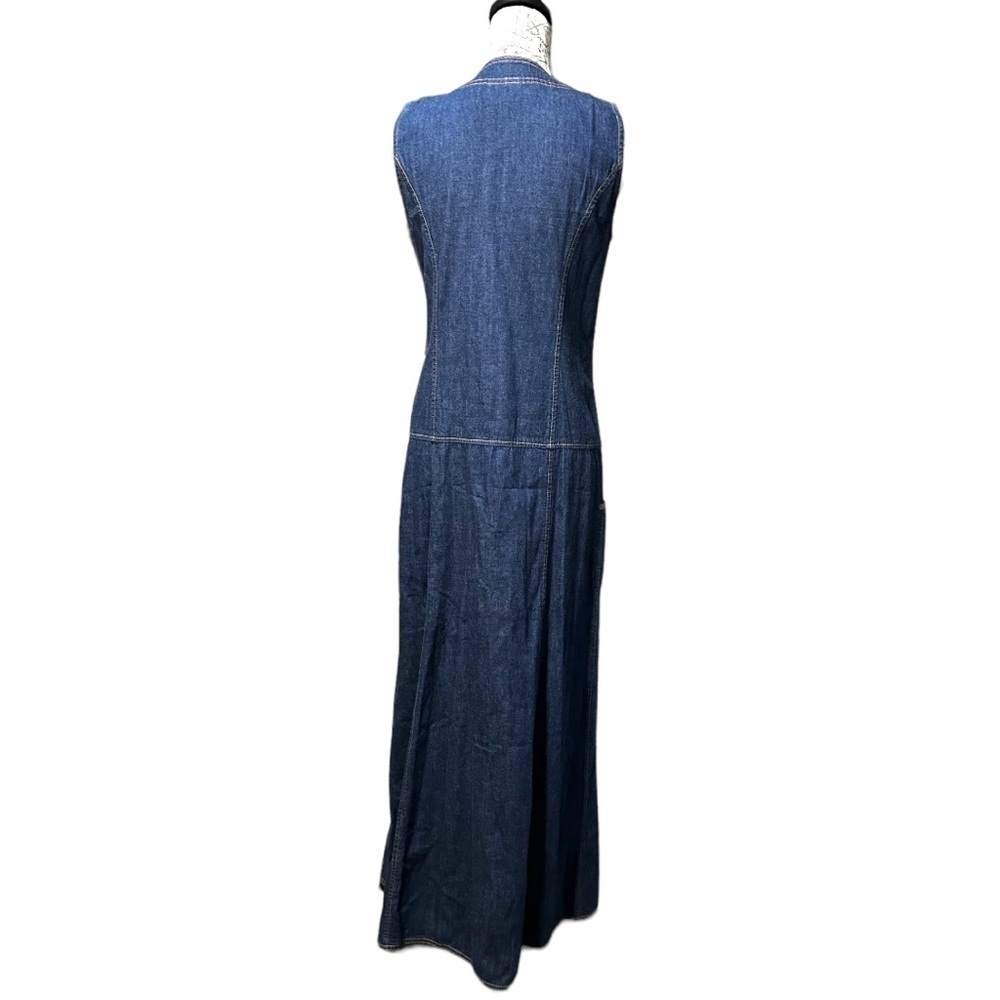 DKNY Jeans Long Denim Maxi Dress Size 10 NWT - Picture 4 of 8